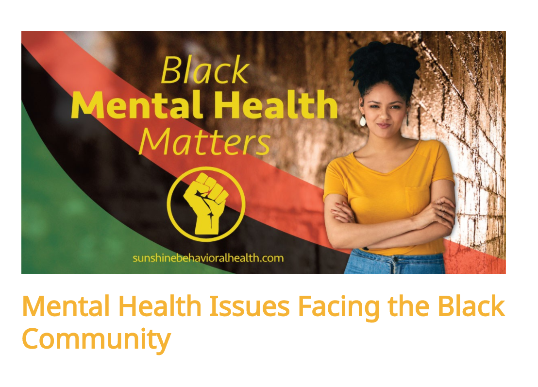 Mental Health Issues Facing The Black Community - Community Resource Hub